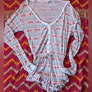 Wildfox Rustic  Romper Size Small